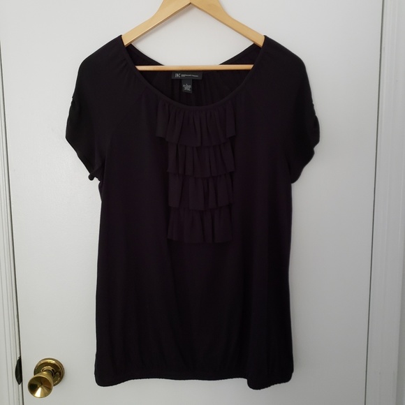INC International Concepts Tops - INC concepts | Black Ruffle Top